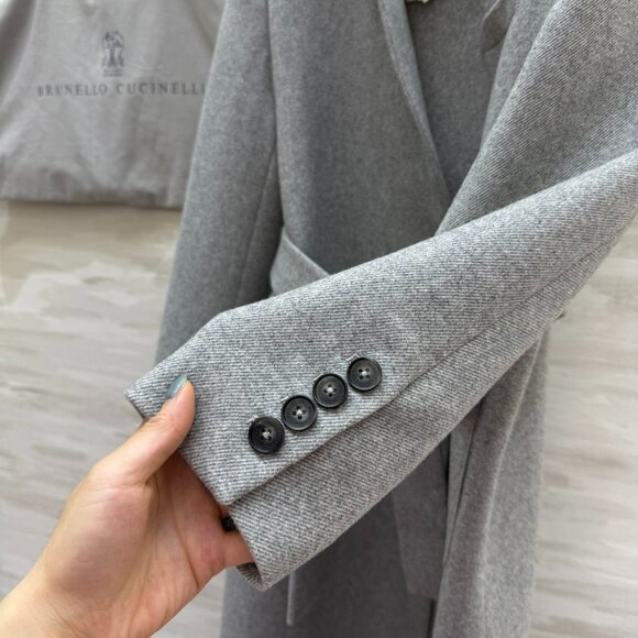 Brunello Cucinelli autumn and winter new wool blend coat - Picture 2 of 16